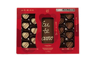 Caixa Artesanal de Bombons Delícias de Amor, da Cacau Show